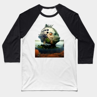 The Armored Angler: The Future of Fish Baseball T-Shirt